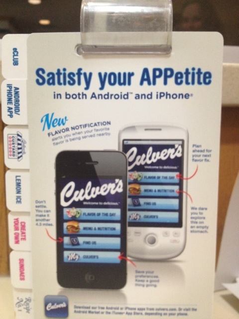Culvers mobile app