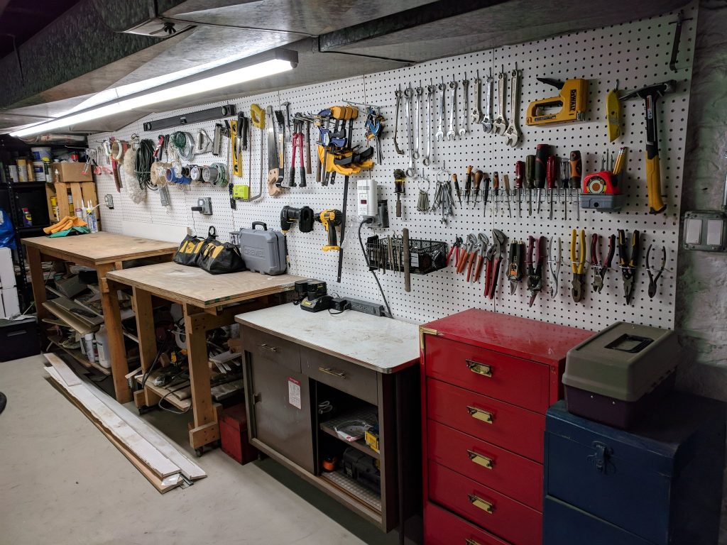 Tools in a tool shed