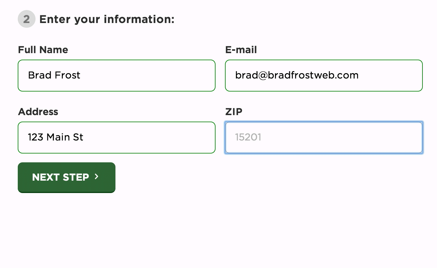 Automatically fetch city and state info from ZIP code