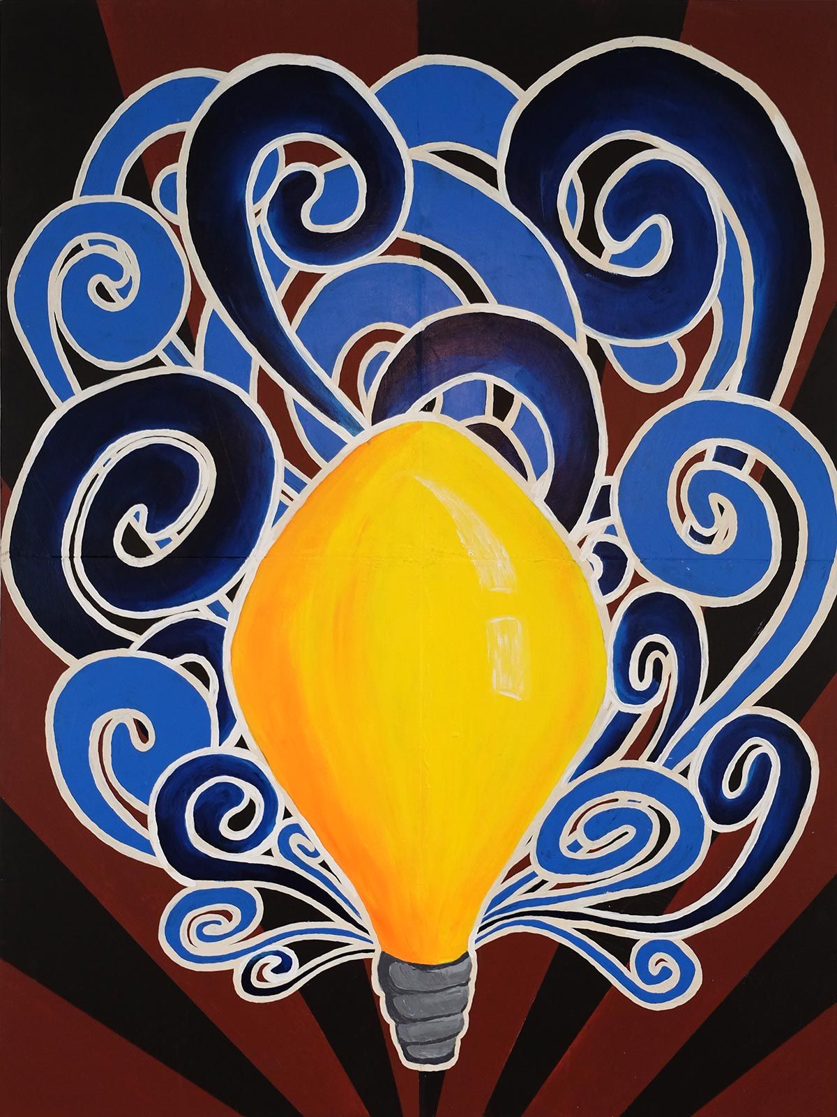 light bulb painting