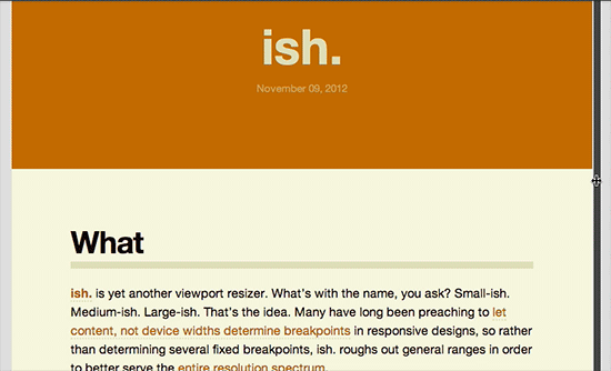 Ish Manual Resize