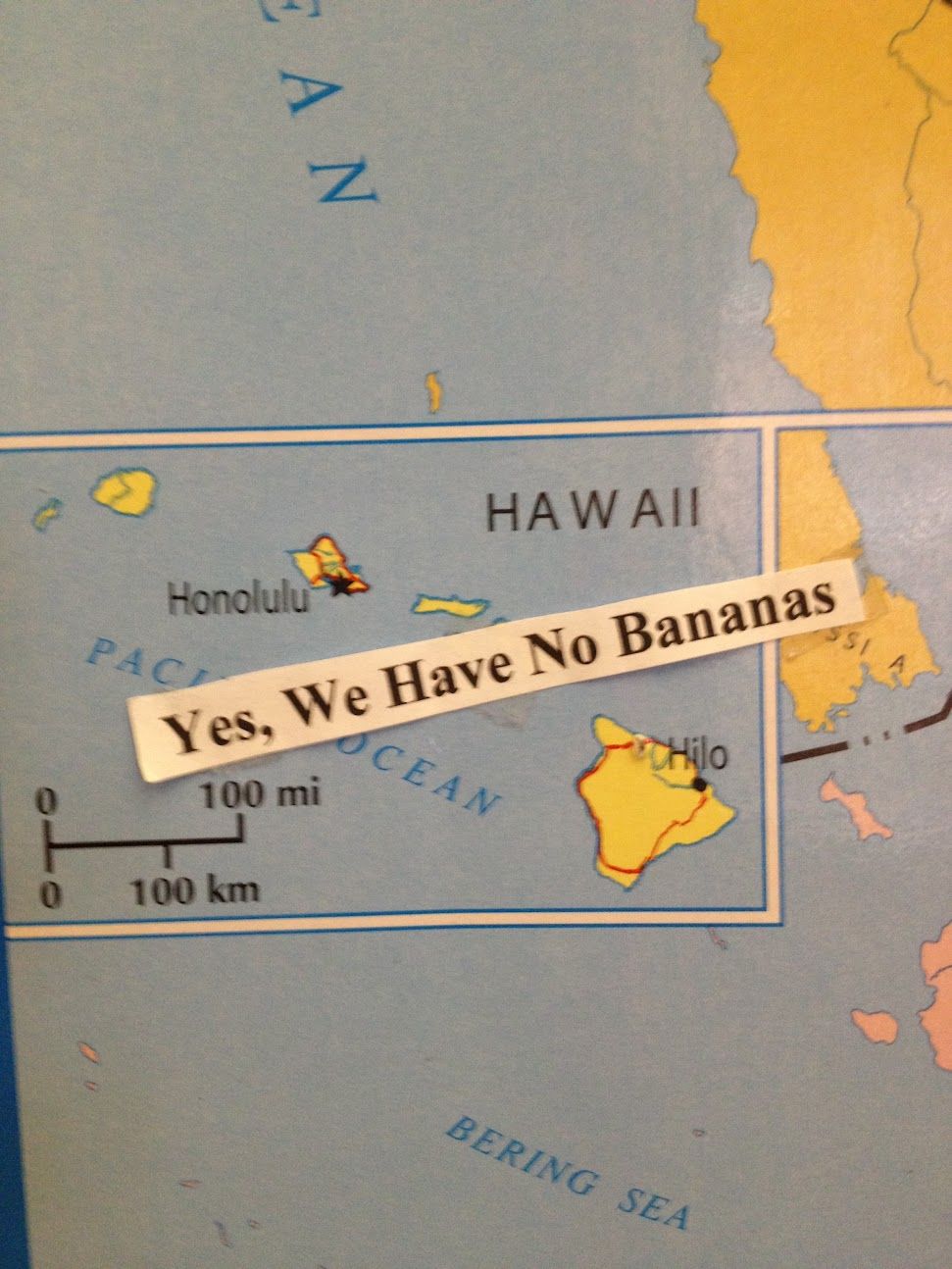 Yes We Have No Bananas