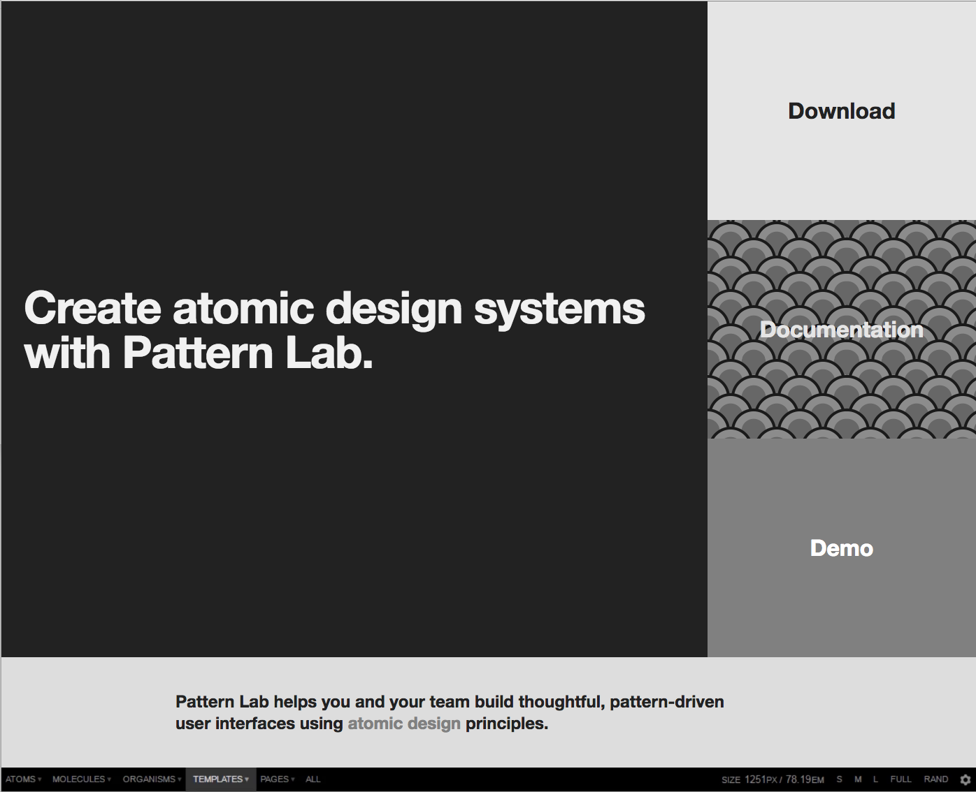 The Pattern Lab website: Create atomic design systems with Pattern Lab
