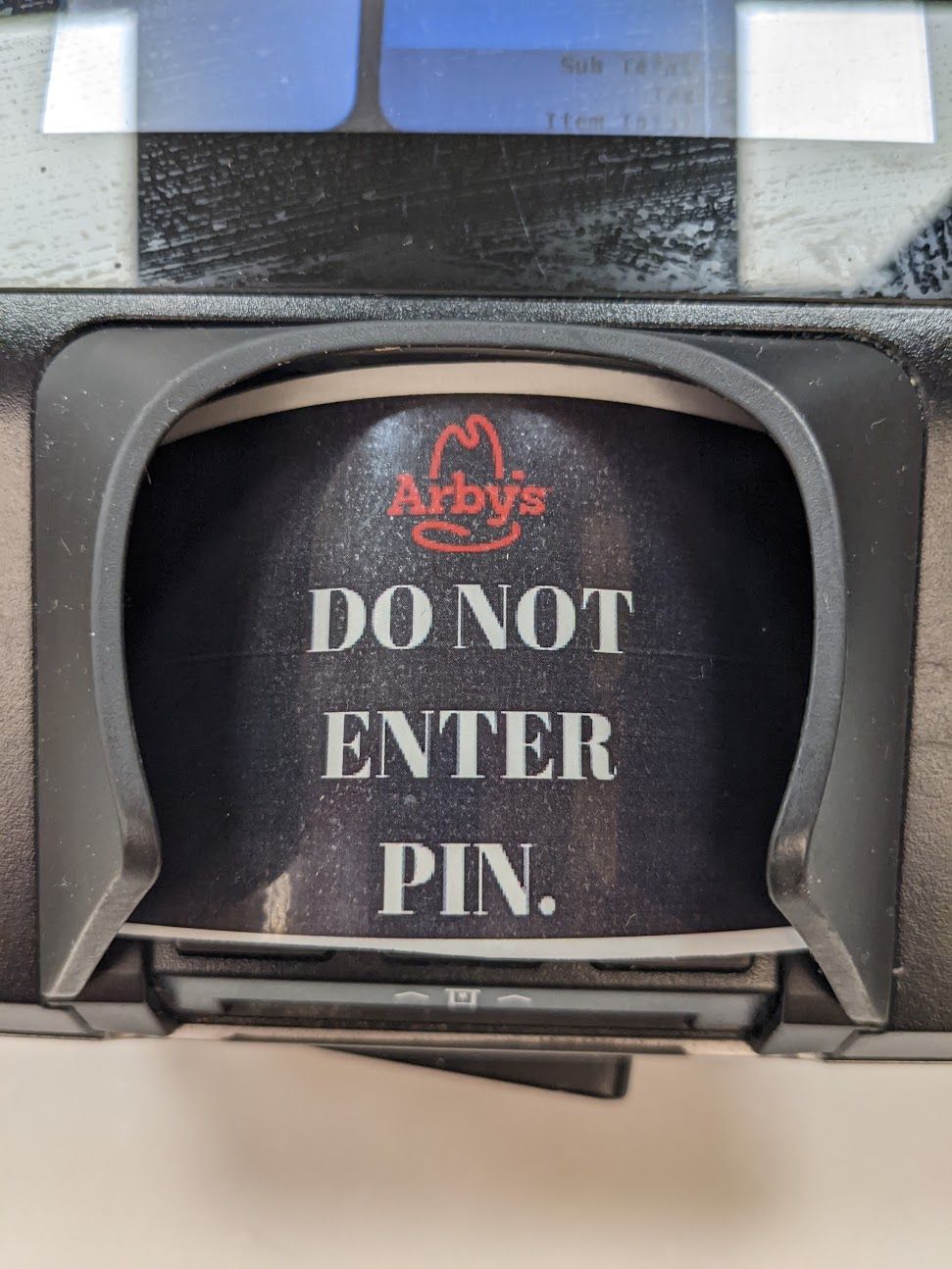 Do not enter PIN