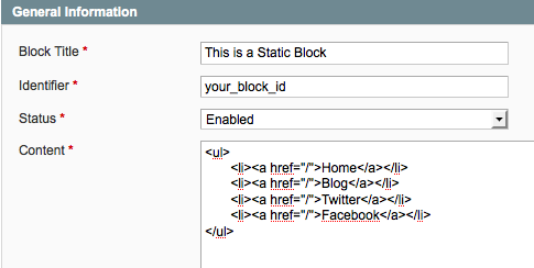 Magento Static Block in Action Magento Static Block in Action