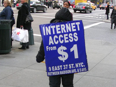 sandwich board advertisement