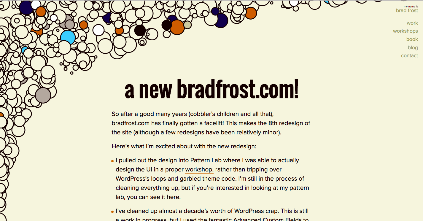 A New bradfrost.com! | Brad Frost
