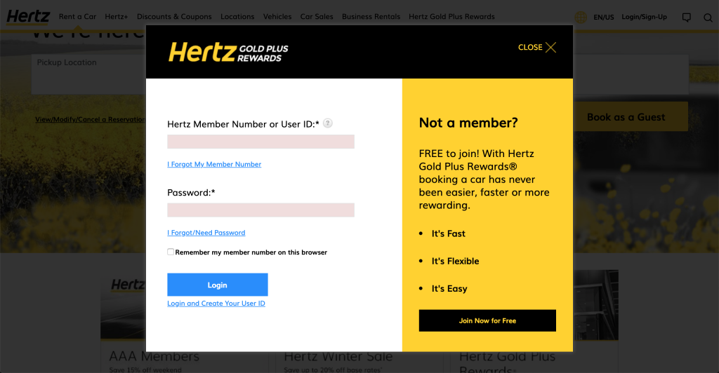 Guest login. Hertz silently devalues Gold Plus rewards Redemptions again.