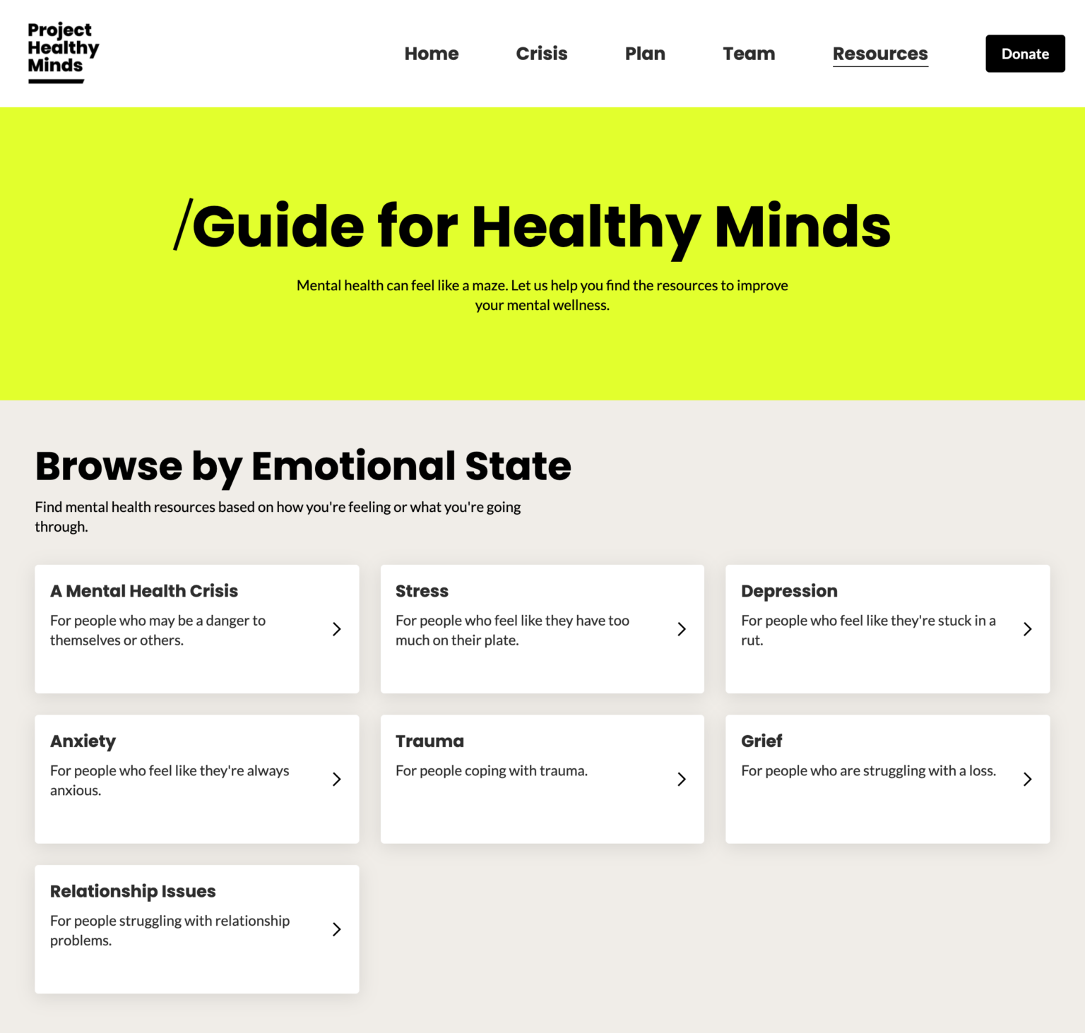 Project Healthy Minds’ Guide For Healthy Minds | Brad Frost