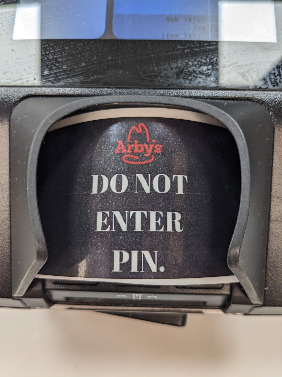 Do not enter PIN